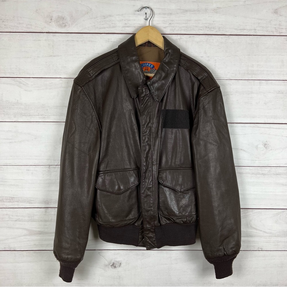 Cooper Type A-2 Leather Flight Bomber Jacket Size 40